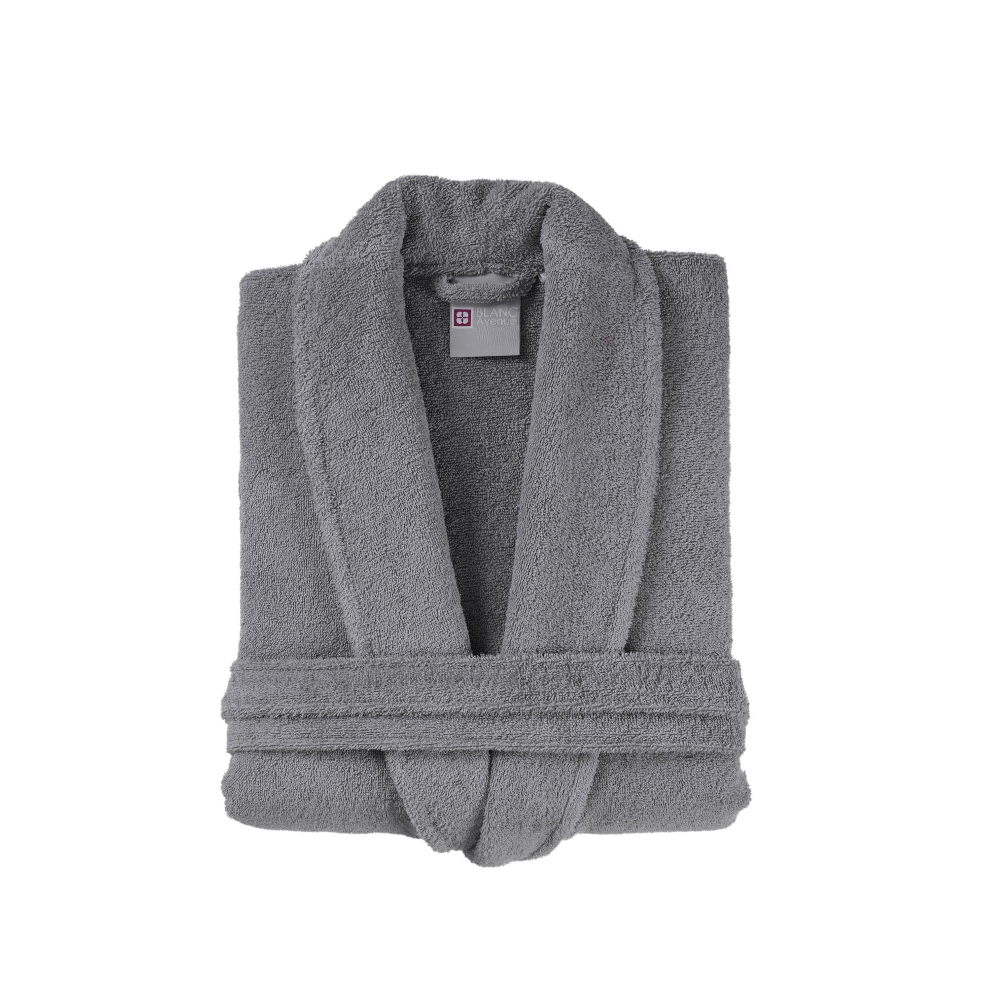 Accappatoio Uomo In Pile Sherpa Con Cappuccio - Morbida Vestaglia Da Casa Lunga Con Tasche E Cintura - Regalo Uomo Taglia XL Nero/Grigio - 2