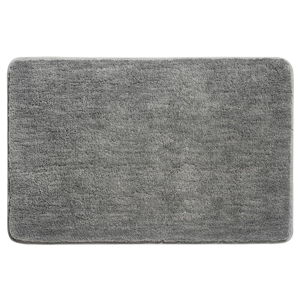Tapis De Bain Gris Antidérapant Et Absorbant | Décoration Salle De Bain Douche 60x40cm