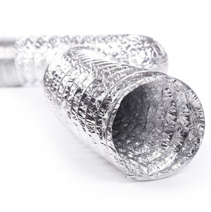 Intelmann tuyau flexible en aluminium 5m 50mm à deux plis, tuyau de  ventilation flexible en aluminium