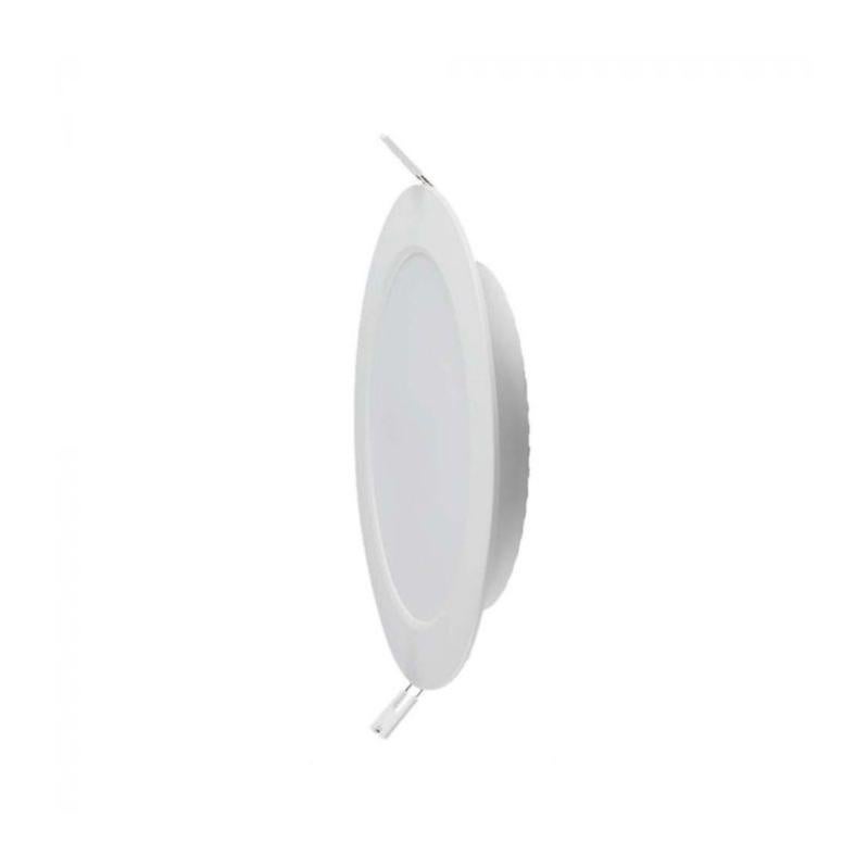Pannello LED da Incasso 6W Rotondo Slim Bordo Bianco ⌀12cm
