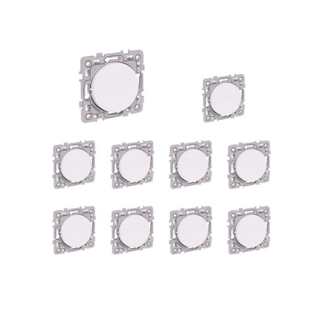 Lot de 10 Interrupteurs simples ou va-et-vient Espace Evolution ARNOULD Lot de 10 Interrupteurs simples ou va-et-vient Espace Evolution ARNOULD