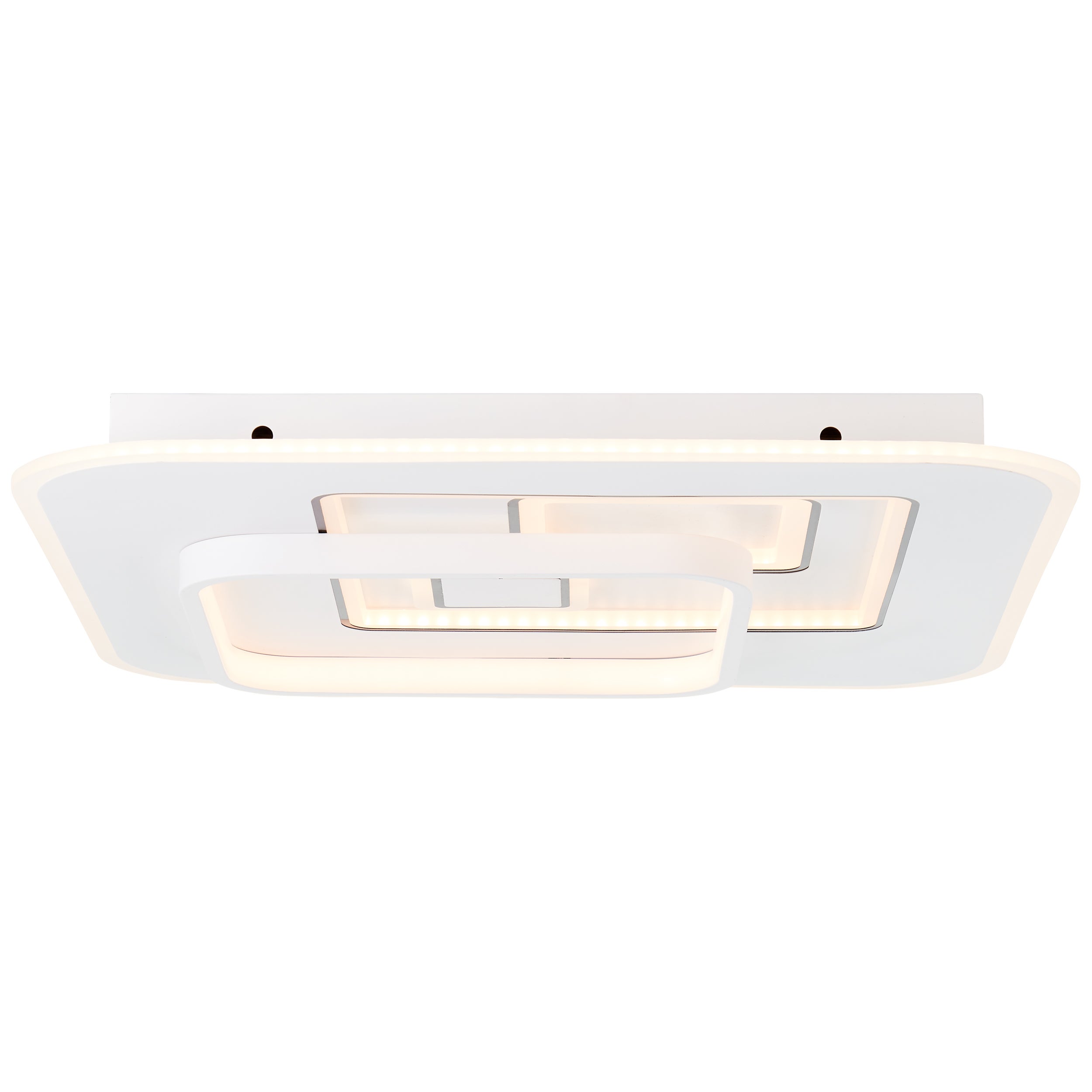 Plafonnier LED PUNNET (D50cm) en métal blanc