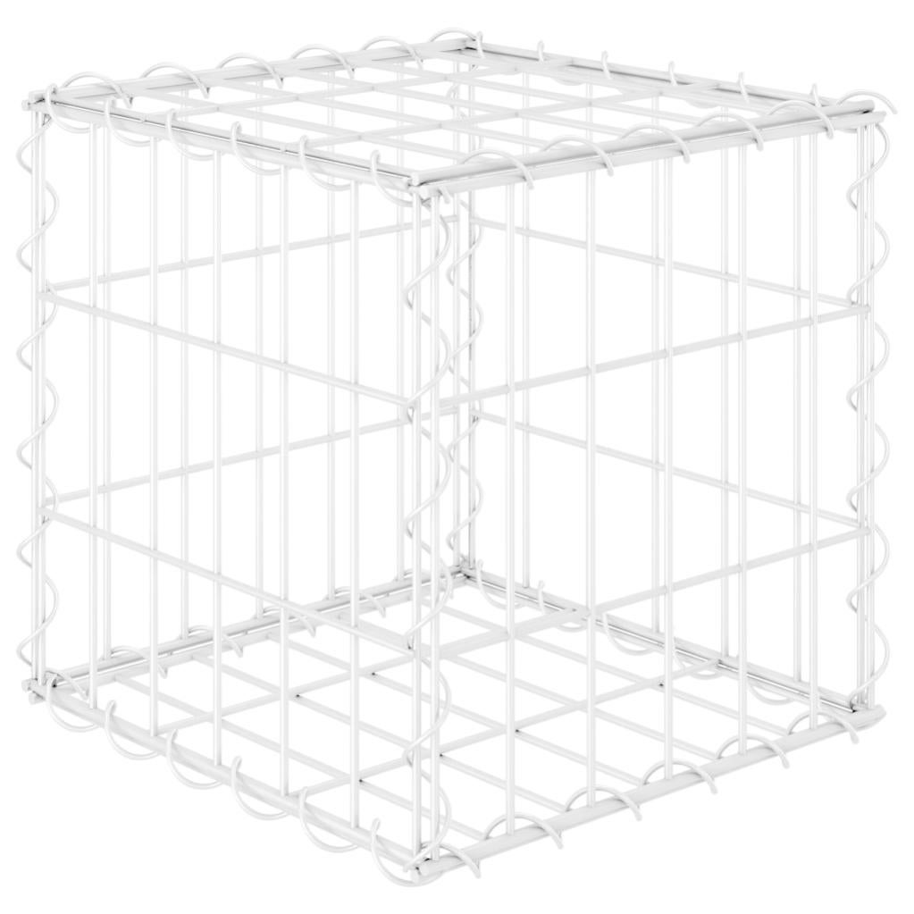 Maison Exclusive - Gabbione Letto Rialzato A Cubo In Filo Di Acciaio