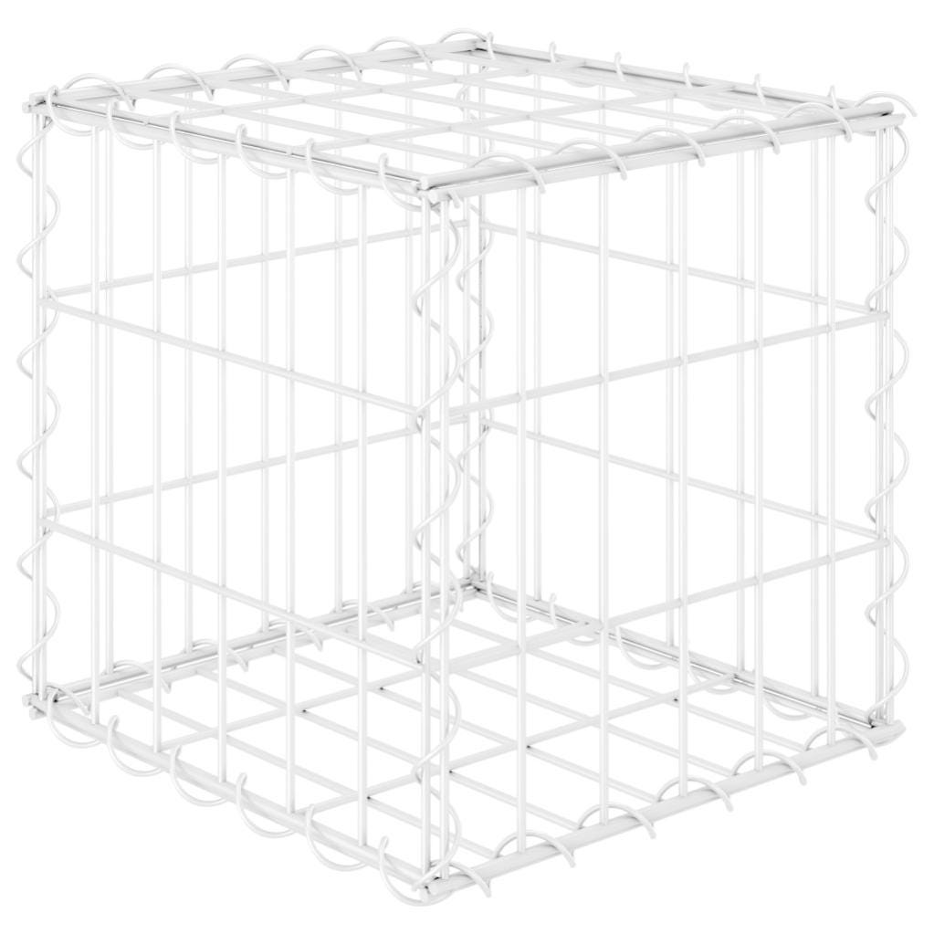 Maison Exclusive - Gabbione Letto Rialzato A Cubo In Filo Di Acciaio