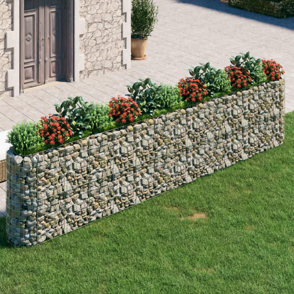 Gabbione Con Letto Rialzato VidaXL - Acciaio Zincato 270x50x50 Cm Per Giardino - Foto 2