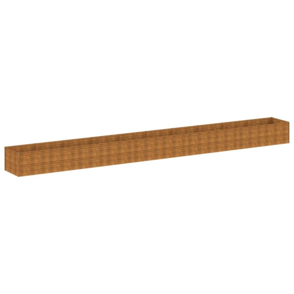 Vaso per piante in pietra grigia 45 x 60 x 25 cm Fioriera rettangolare