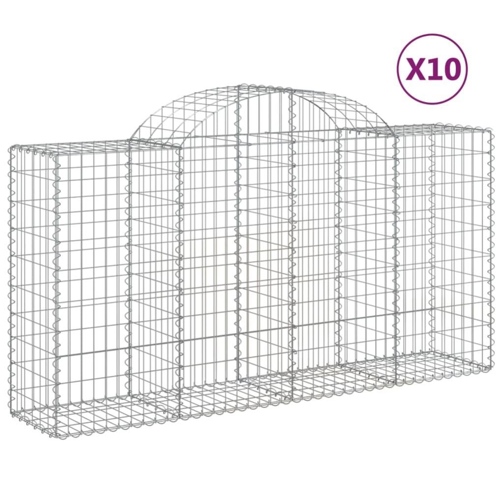 Paniers Gabions Arqu s 10 Pcs 200x50x100 120 Cm Fer Galvanis Leroy paniers-gabions-arqu-s-10-pcs-200x50x100-120-cm-fer-galvanis-leroy