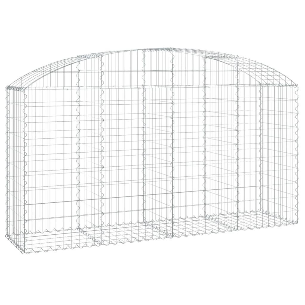 Brasero Gabion En Fer Galvanisé 100x50cm - Foyer De Jardin, Remplissage Pierres, Diam. Fil 3.5mm