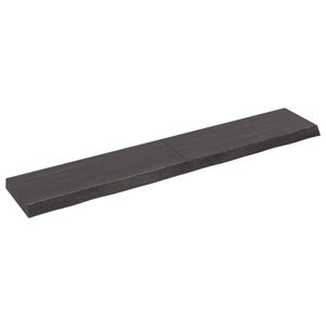 Mensola angolare da parete Rovere affumicato 104x20x58,5 cm MDF