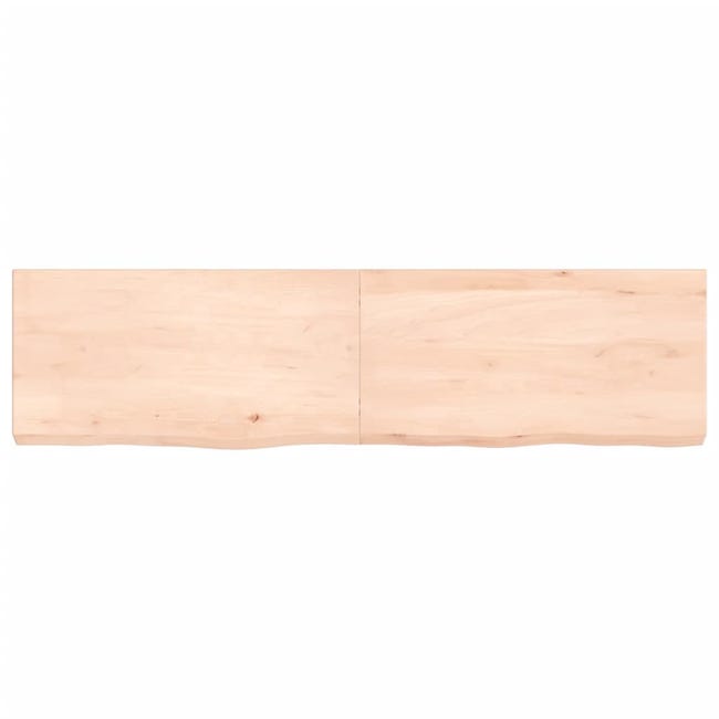 Mensole in rovere in legno massello bordo irregolare 120x30 cm spessore 4-6  cm