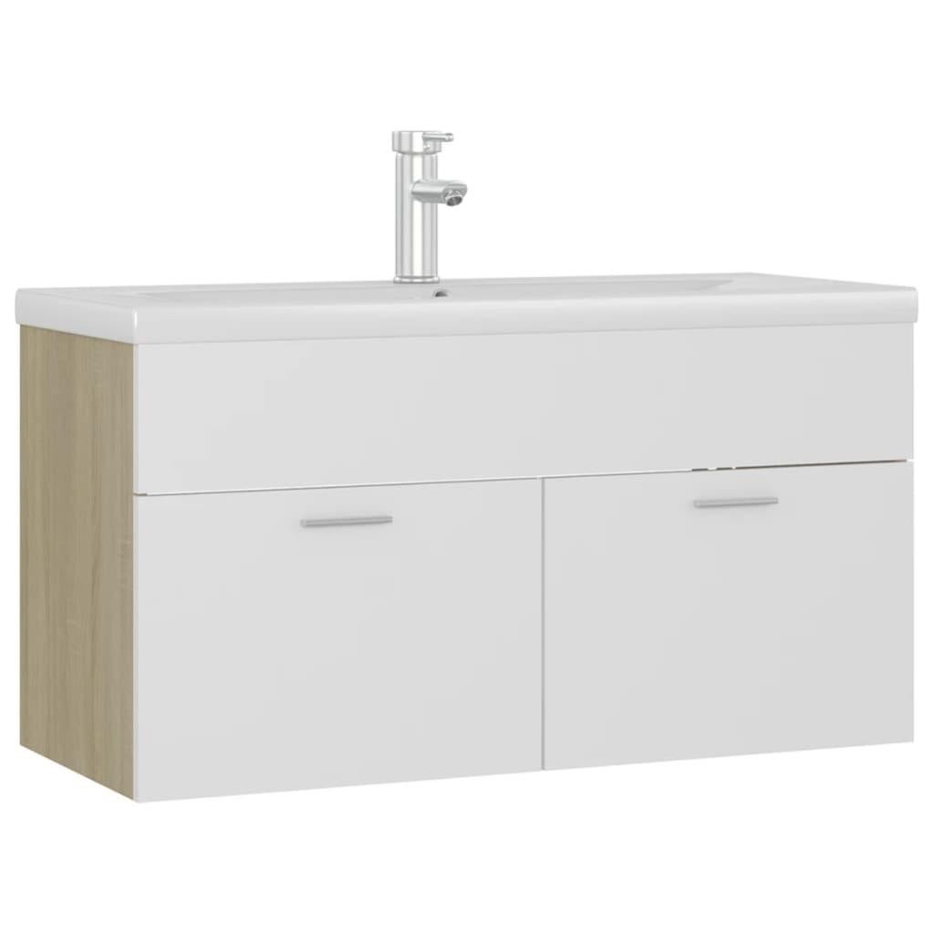 Mobile sottolavabo per bagno bianco 60x35x58 riad