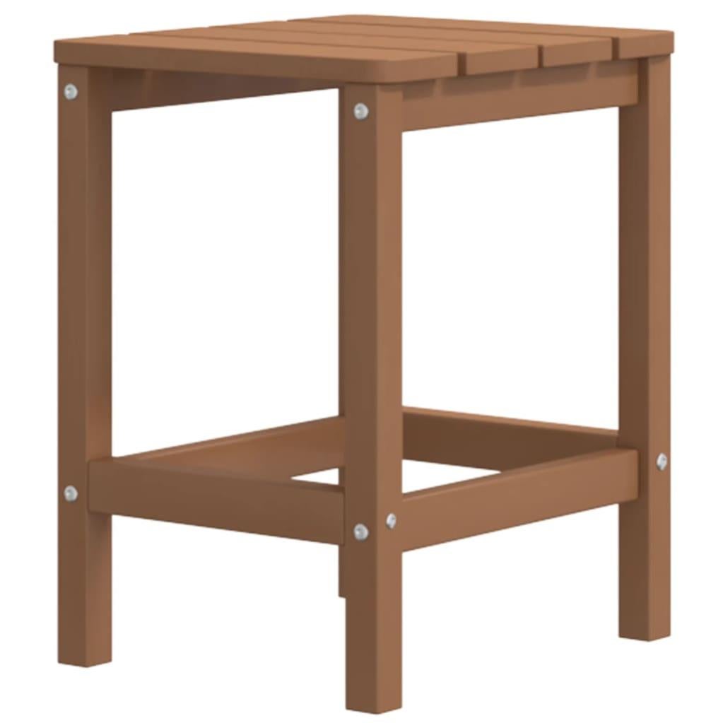 The Living Store Tavolo Da Giardino Adirondack Marrone 38x38x46 Cm Hdpe 83599267