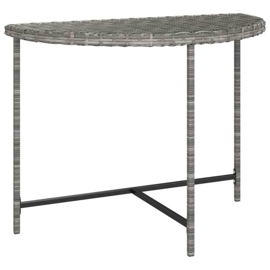 Tavolo Da Esterno Pieghevole REBECCA MOBILI - 180x74x75 Cm, Grigio Scuro, Portata 100 Kg - Foto 10