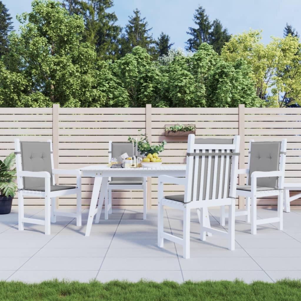 Gardenista Cojín De Asiento Para Silla | Cojín Acolchado Con Respaldo Bajo | Almohadillas Para Silla De Patio Resistentes Al Agua | Cojines Para Sillas De Exterior (Azul Marino