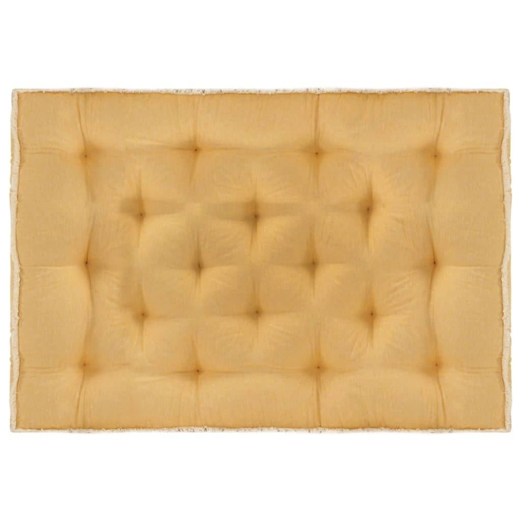 Cuscino In Gommapiuma Per Divano Pallet 120x80 Cm - Spessore 10 Cm, Bianco, Senza Fodera