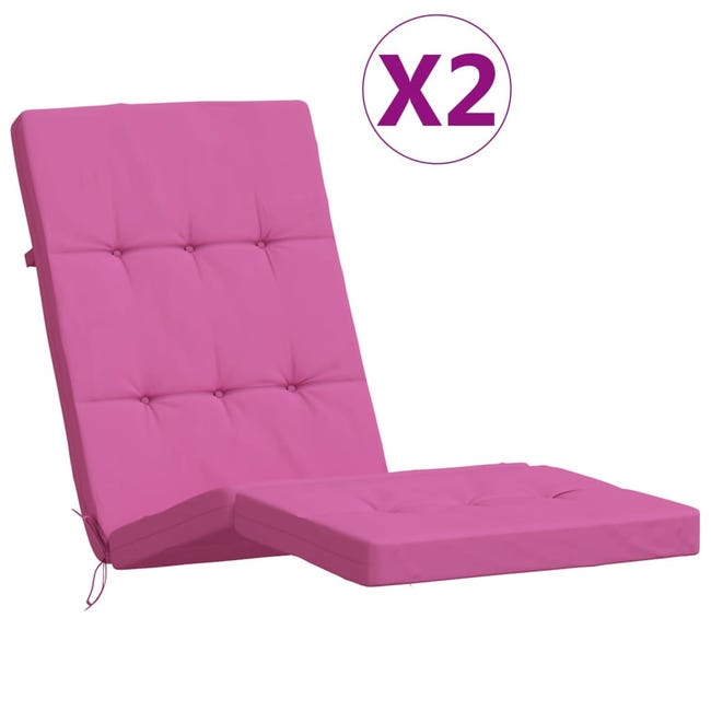Coussin Chaise Longue Rose