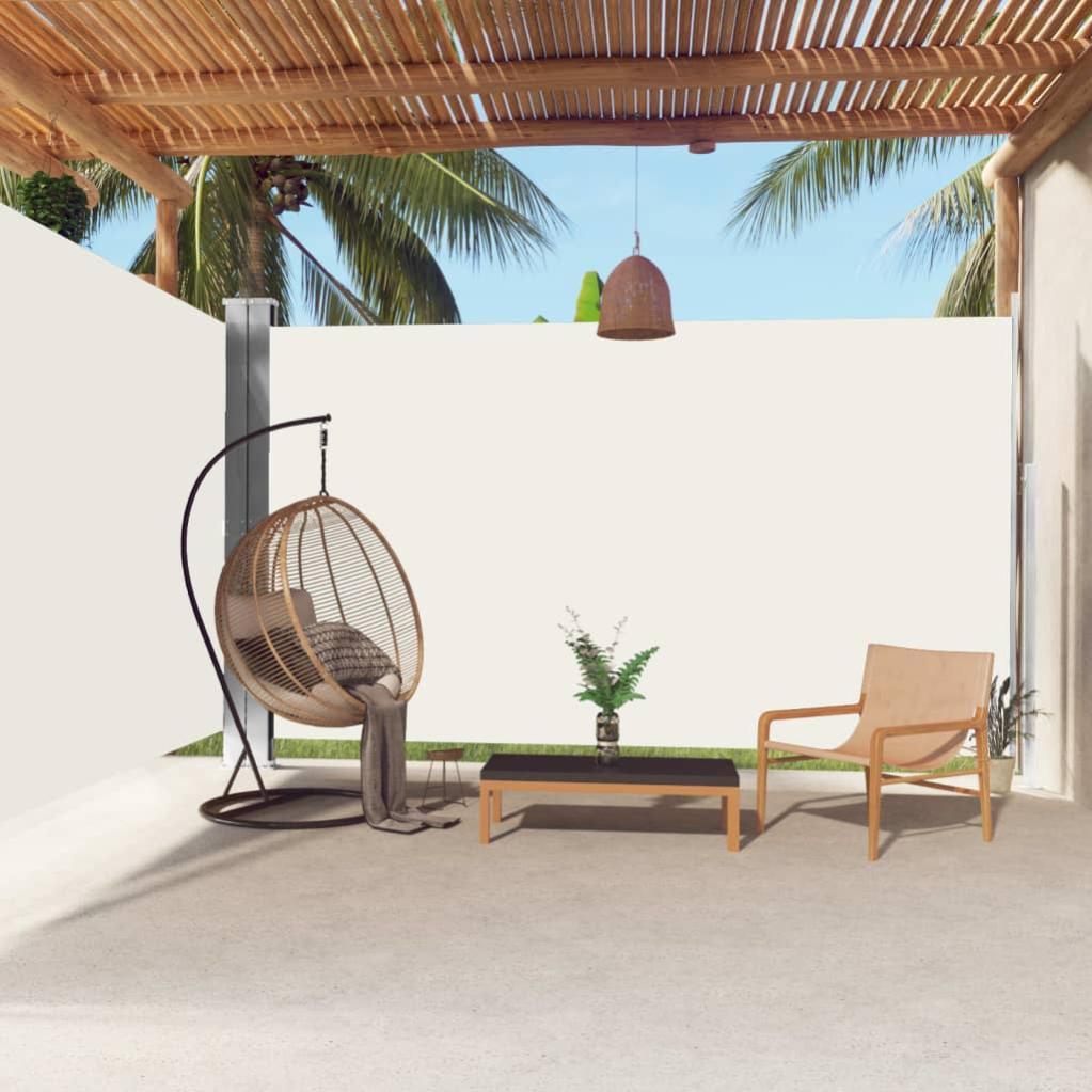 Auvent latéral rétractable Crème 220x600 cm Leroy Merlin