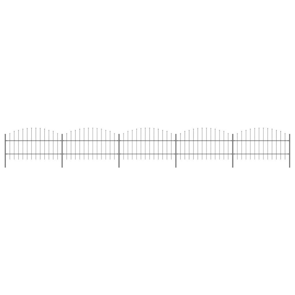 Cl ture De Jardin Dessus En Lance Acier 0 75 1 x8 5 M Noir Leroy cl-ture-de-jardin-dessus-en-lance-acier-0-75-1-x8-5-m-noir-leroy