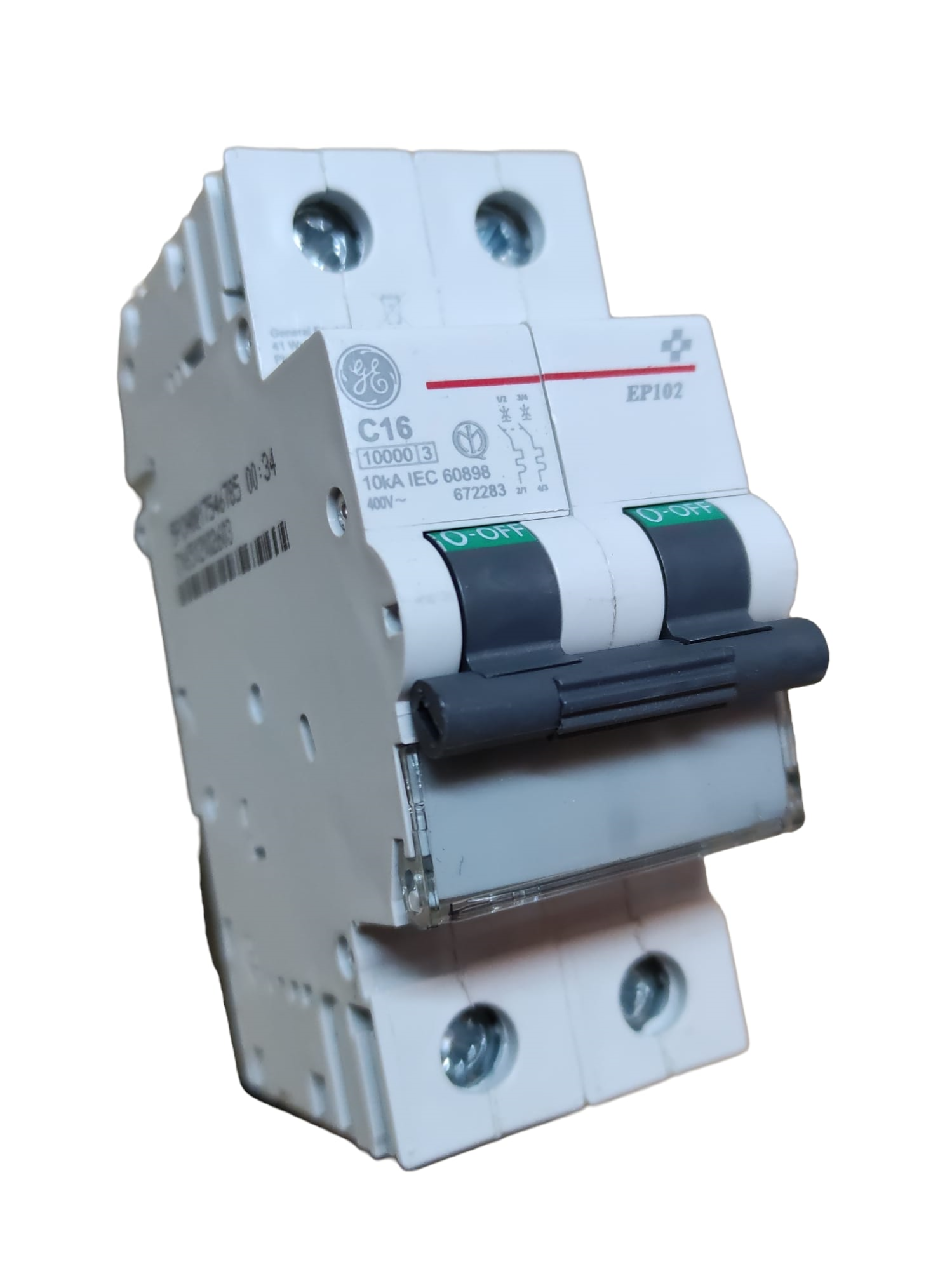 Ge power 672283 ep102c16 interruttore automatico 2p 16a 10ka c 2m ...