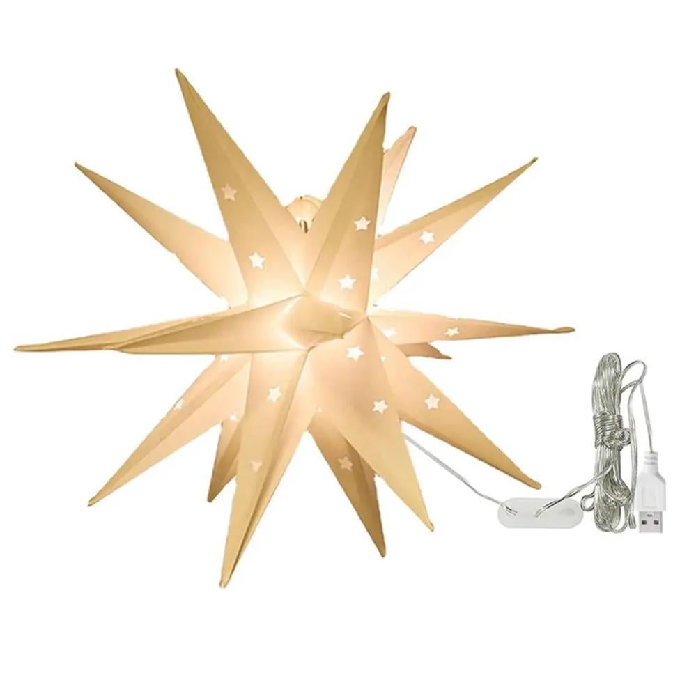 Étoile De Moravie LED 45,7 Cm Avec Télécommande - 4 Couleurs Changeantes, Pour Décoration Noël Intérieur/extérieur