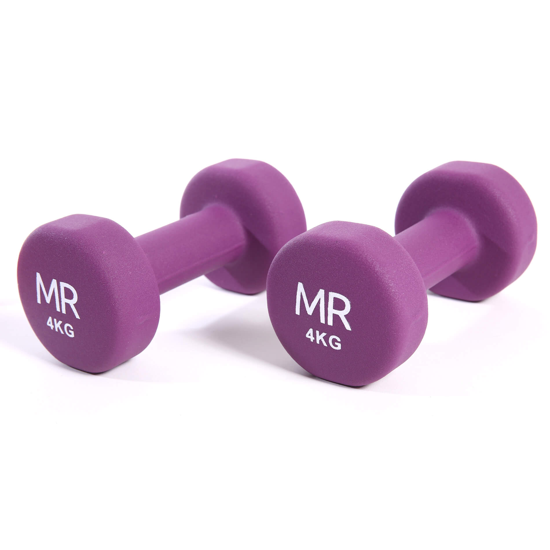 Rebecca Mobili Juego Pesas Gym Púrpura Fitness Fuerza Deporte Casa 2 x 4 kg