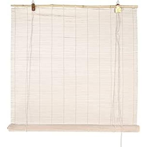 Estor De Bambú Natural Para Exterior - Resistente A La Intemperie, Protección Solar Y Visual Para Puertas Y Ventanas
