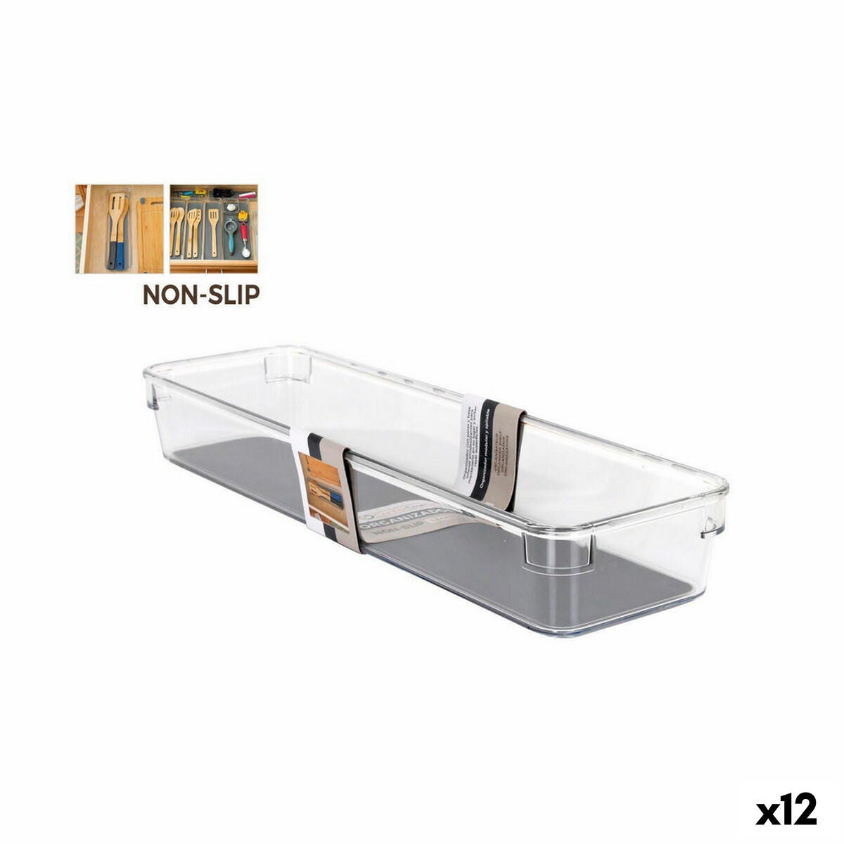 Organizador multiusos confortime 32 4 x 9 3 x 4 8 cm 12 unidades