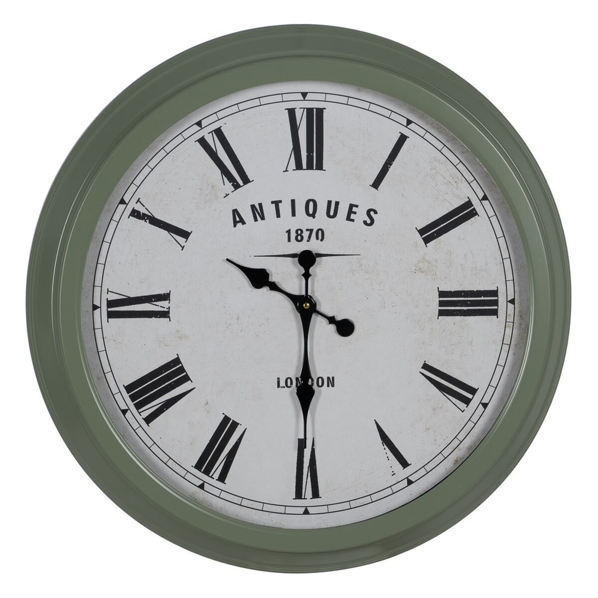 Reloj de Pared Verde Hierro 70 x 70 x 6 5 cm Leroy Merlin