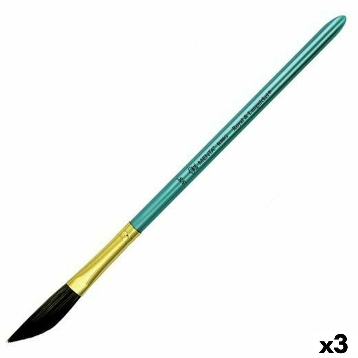 Royal And Langnickel - Set Di 4 Pennelli Con Setole E 4 Pezzi, Colore: Cammello Rotondo 1, Piatto 6 - 2