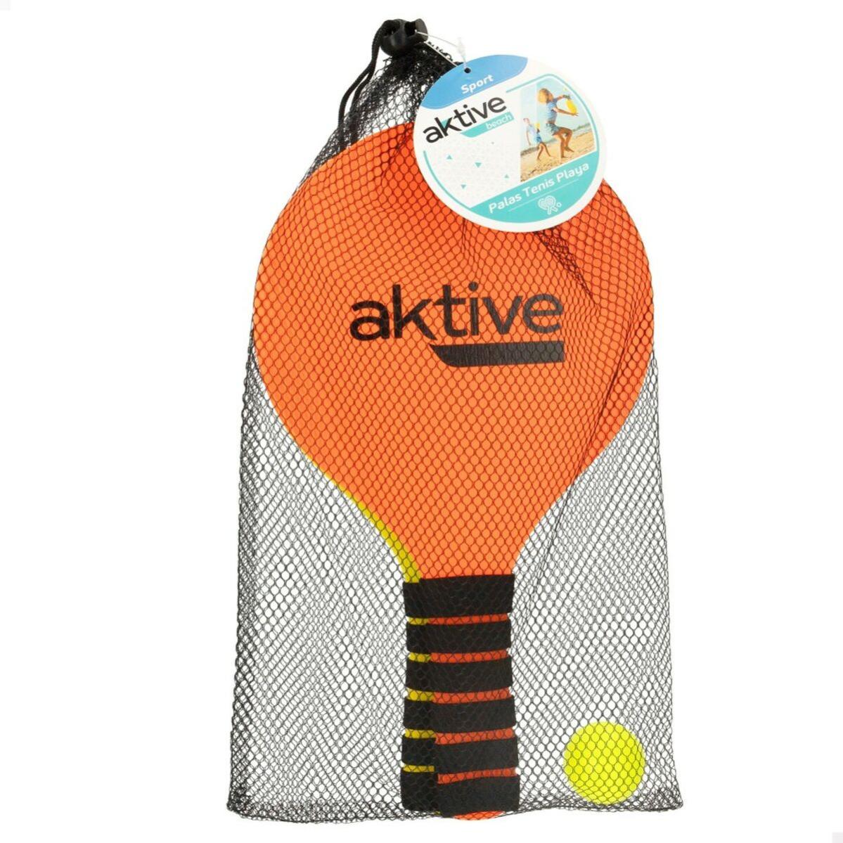 Set De Palas De Playa Con Pelota | 33 X 19 X 0.5 Cm En Color Naranja
