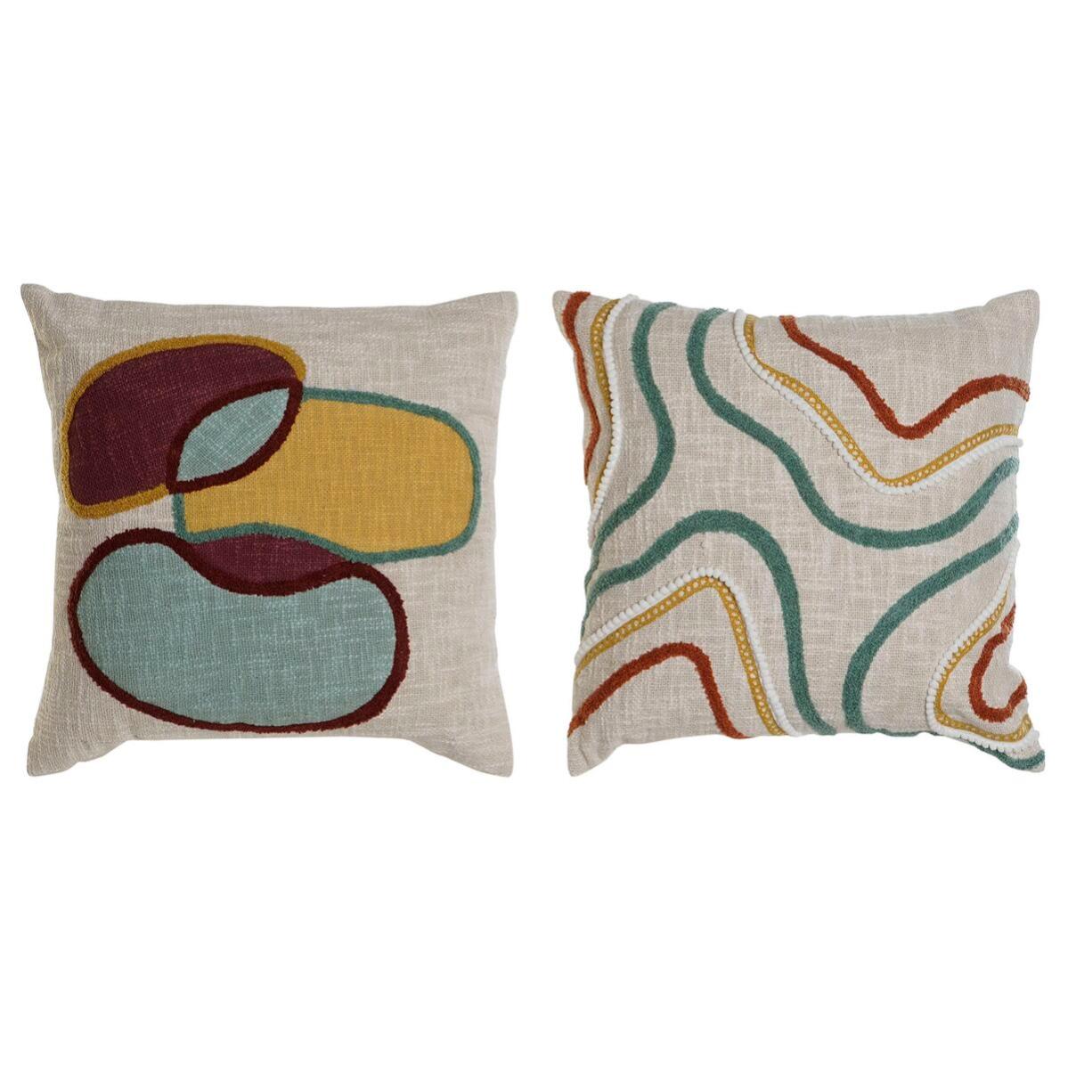 Coussin Home ESPRIT Multicouleur 45 x 15 x 45 cm (2 Unités) | Leroy Merlin