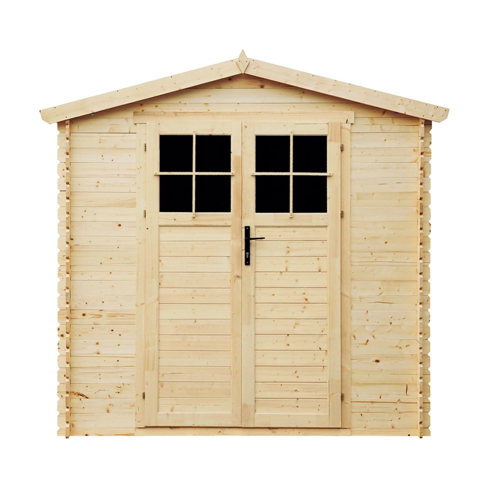 Casetta Da Giardino TIMBELA M367C - Legno, 1.98 M2, Per Attrezzi O Bici, L196xL136xA218 Cm