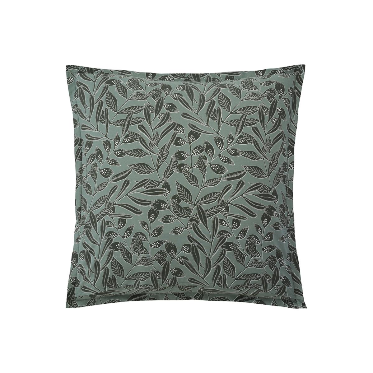 Taie D'Oreiller Imprimée Lyocell Emma 50x70 Cm Vert Kaki – Douce, Tendance Et Éco-responsable Origin