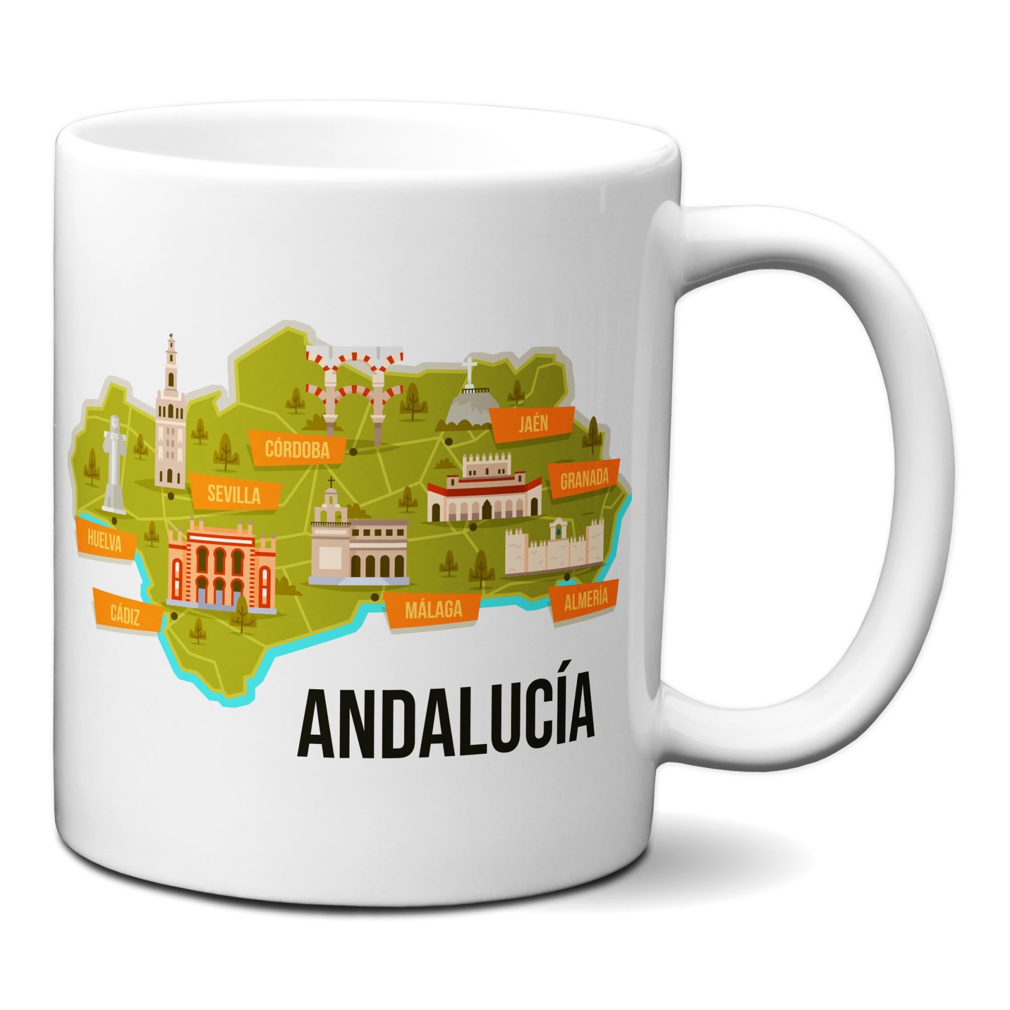 TBOC Taza Desayuno Porcelana, Regalos Originales [Giralda] Mug Souvenirs  Sevilla Andalucia España
