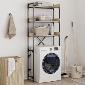 Hucoco - LENA - Meuble pour machine à laver 180x64x30 cm