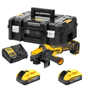 Meuleuse 125 mm XR DEWALT DCG405H2T-QW 18V 5Ah Li-Ion Brushless POWERSTACK