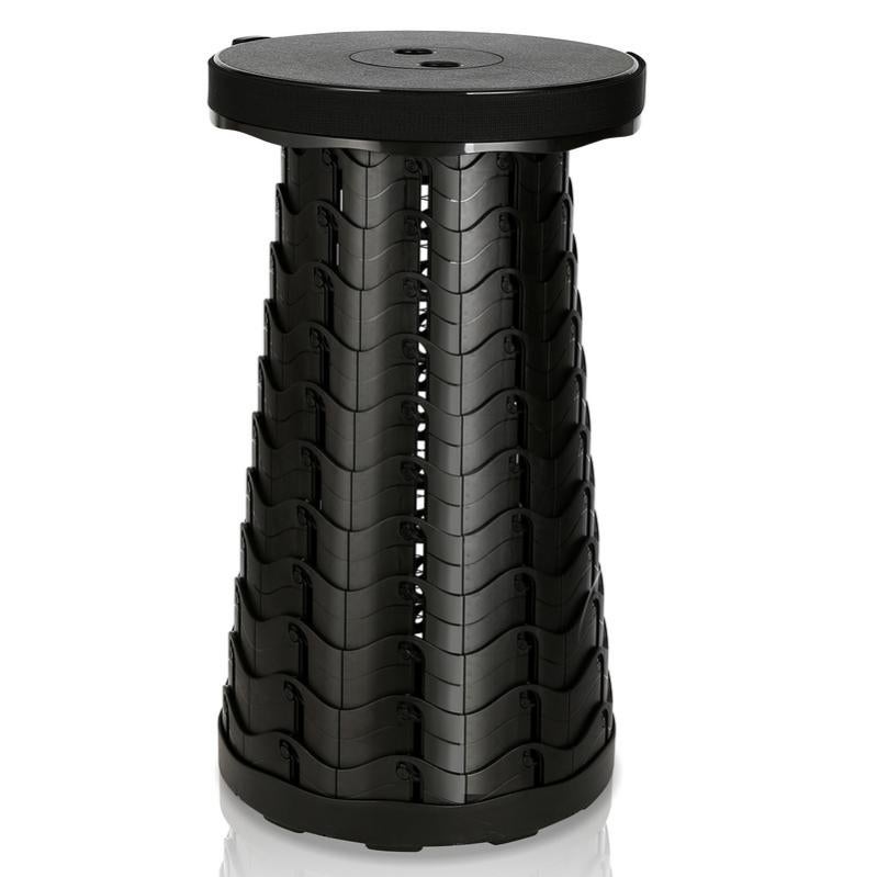 Tabouret Pliant Télescopique Portable - Capacité 100 Kg, Réglable En Hauteur, Idéal Camping