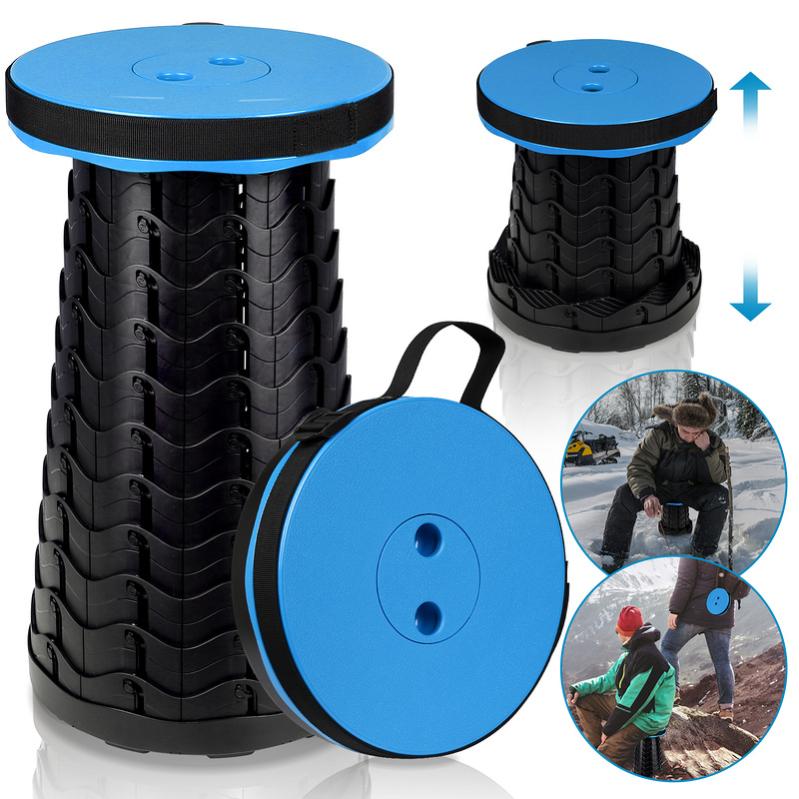 Tabouret Télescopique Pliant, Tabouret De Camping, Charge De 150Kg