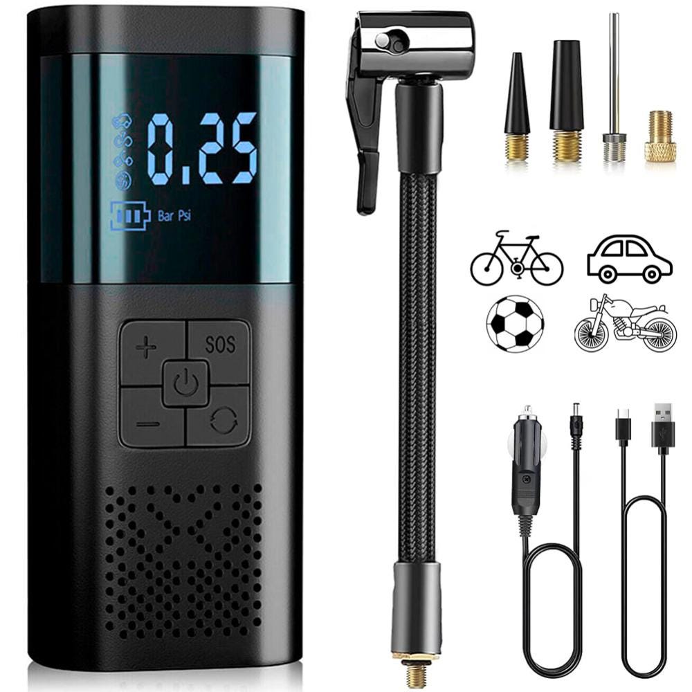 Mini Compressore Aria Portatile Wireless Auto Bici Gonfiatore