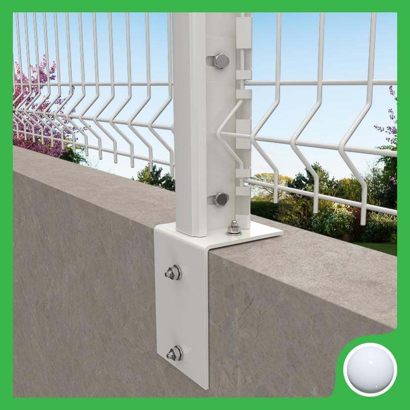 Platine Grillage Rigide Angle – Platine Équerre Pour Grillage Rigide – AOSA