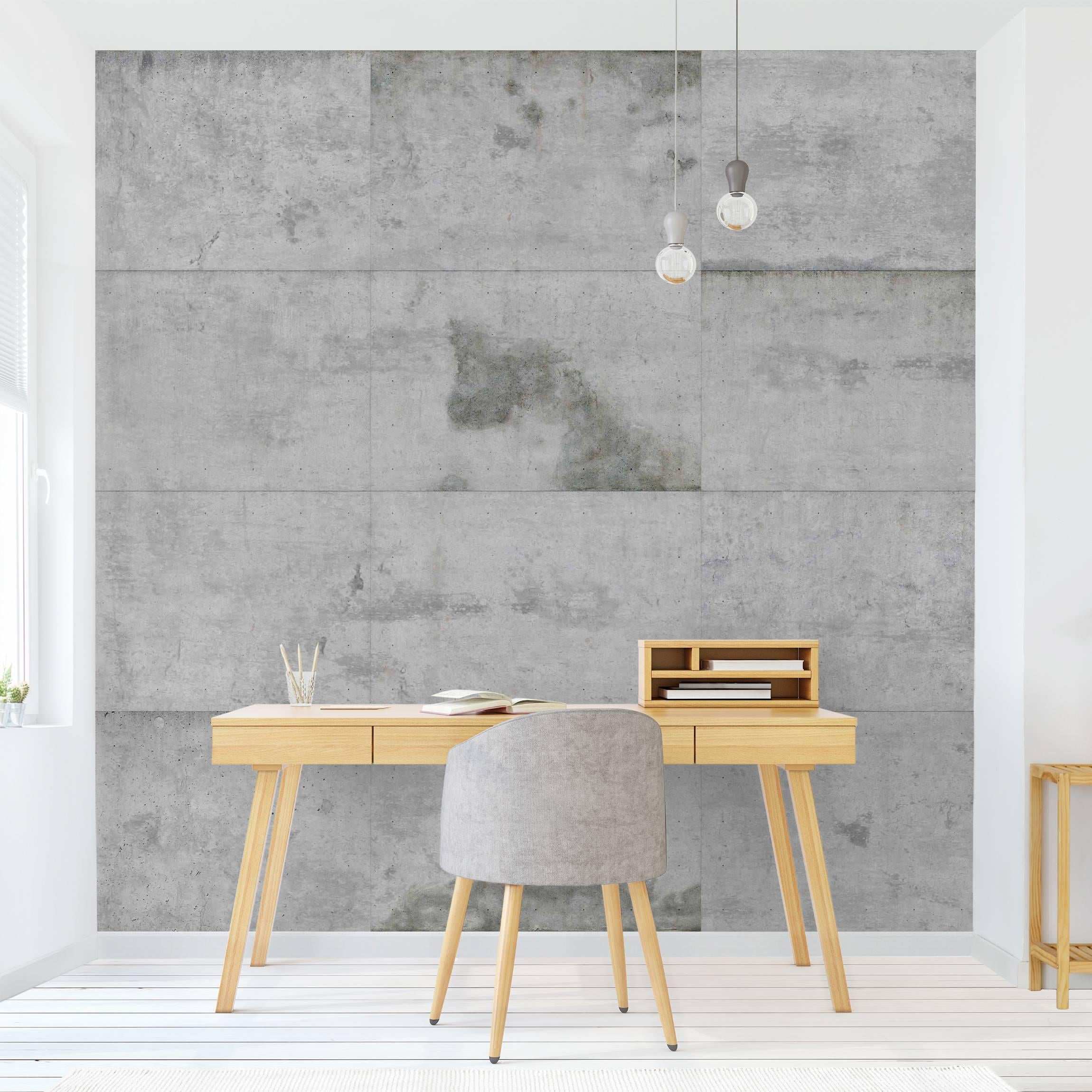 Fotomural - High Loft Concrete Wall Wallpaper - 240x240 cm Premium | Leroy  Merlin