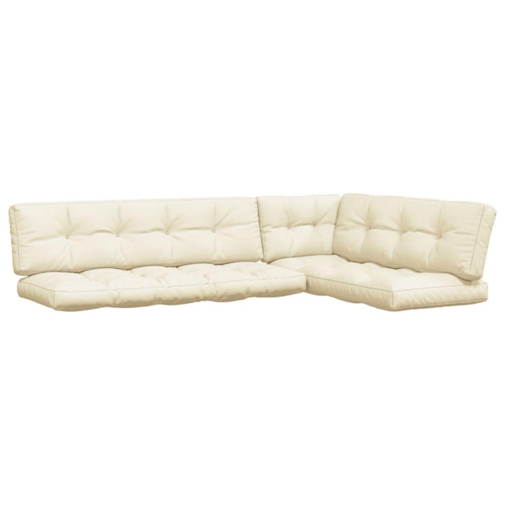 Cuscini Divano 55x55 - Federe Quadrate A Quadri Buffalo Crema E Bianco - Set Da 2 Per Salotto Stile Country