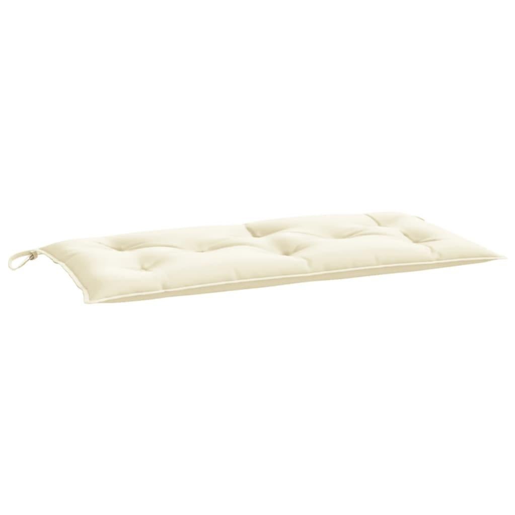 Cojín De Banco 2 Plazas 120x30 Cm - Algodón, Antideslizante, Para Interior Y Exterior, Amarillo