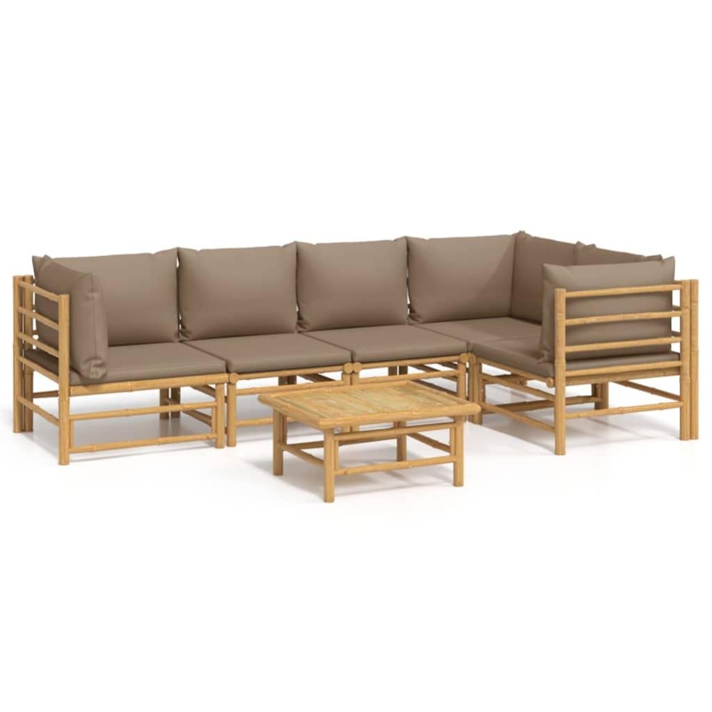 RED DECO Set 2 Coussins D'Extérieur Taupe RIOUTA - Confort Et Style Pour Palette, Déperlant Et Résistant