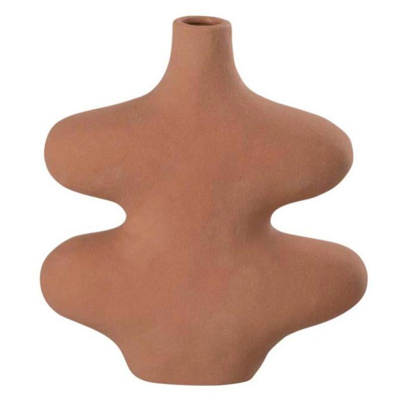 Paris Prix Vase Design En Grès "moderne" 21cm Terracotta Leroy Merlin