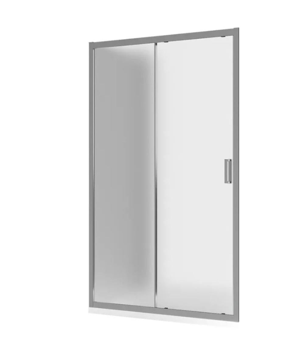 Box Doccia Angolare 75x135 Cm In Cristallo Satinato 6mm - Profilo Cromato, Antigoccia, Altezza 200cm - Foto 11