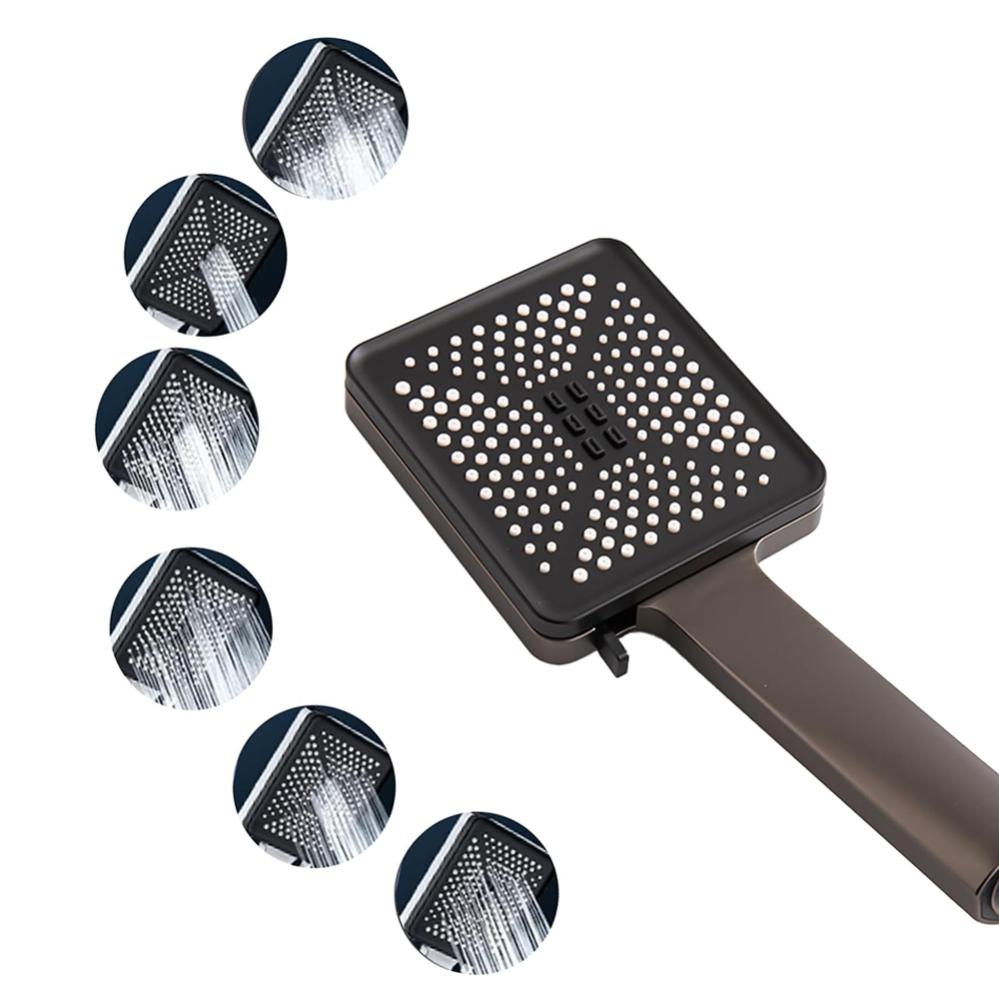 Soffione Doccia Con 6 Modalità | Doccino A Mano Con Tubo Flessibile 1,6m | Risparmio Idrico | Cromo - Foto 8