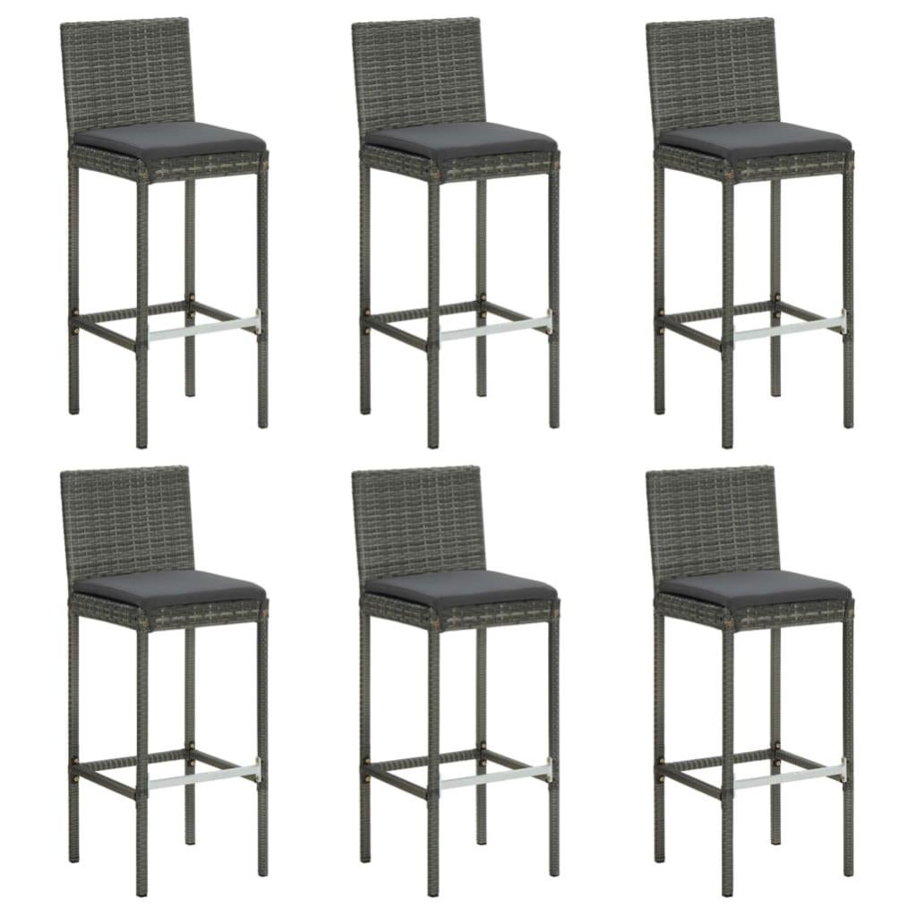 Lot De 2 Coussins Ronds Pour Tabouret De Bar – Antidérapants, 30,5 Cm, Housse Lavable, Gris Clair