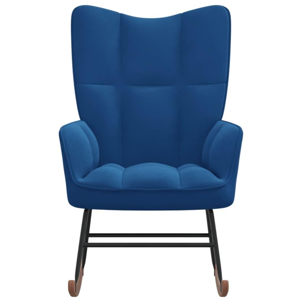 Costzon Poltrona Reclinabile Per Bambini In Velluto Blu, Con Poggiapiedi E Portabicchiere, Portata 54kg - 3