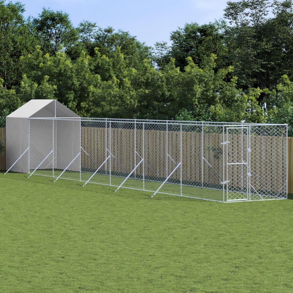 Lanco - Chenil pour Petits Chiens avec Toit réglable et Toilettes. Utilisation intérieure et extérieure avec grilles d'aération. Matériau résistant. 68x55x66cm. Bleu et Blanc